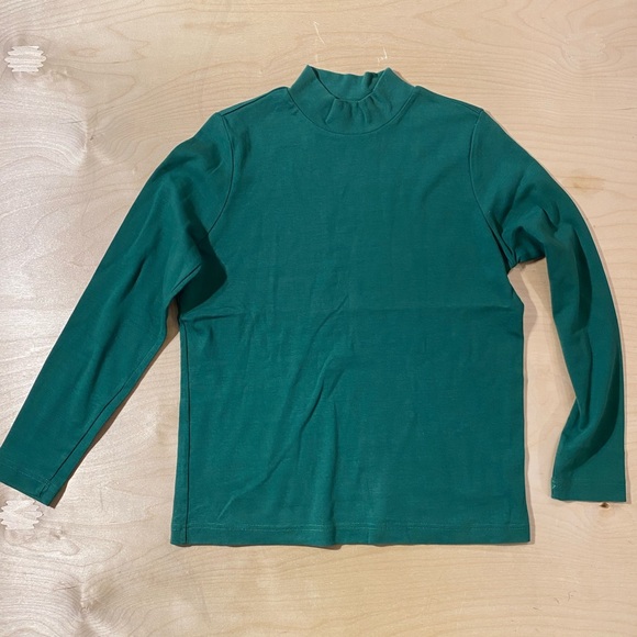 Kim Rogers Forest Green Cotton Top PM (QK) - Picture 2 of 5